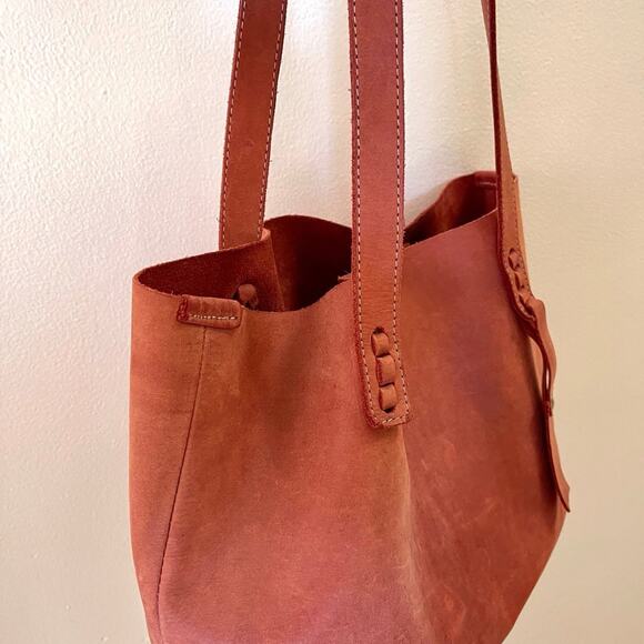 Dingo Leather Orange/brown Tote Purse Bag EUC - Picture 2 of 8